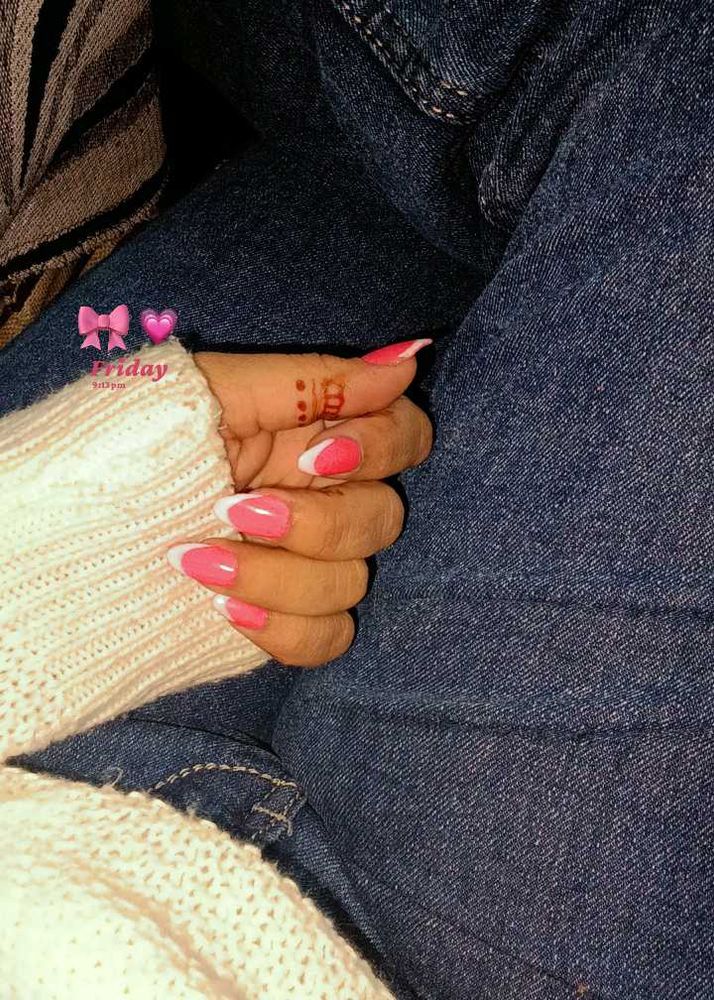 Pink &amp; White French Tips