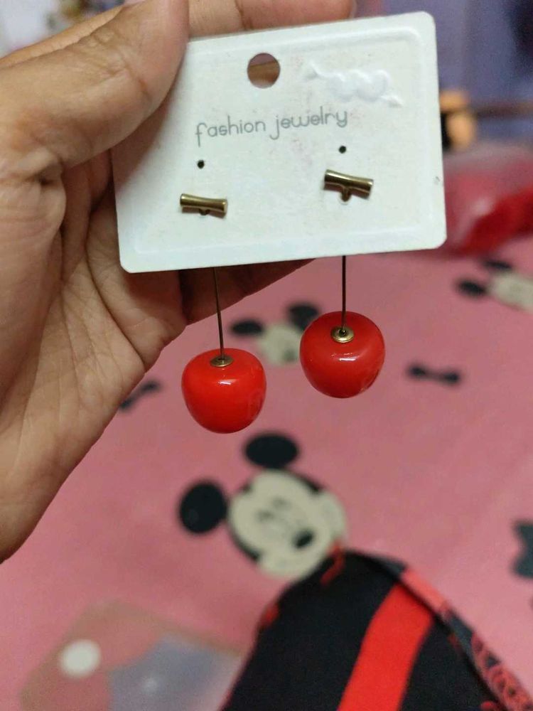 Cherry Drop Earrings