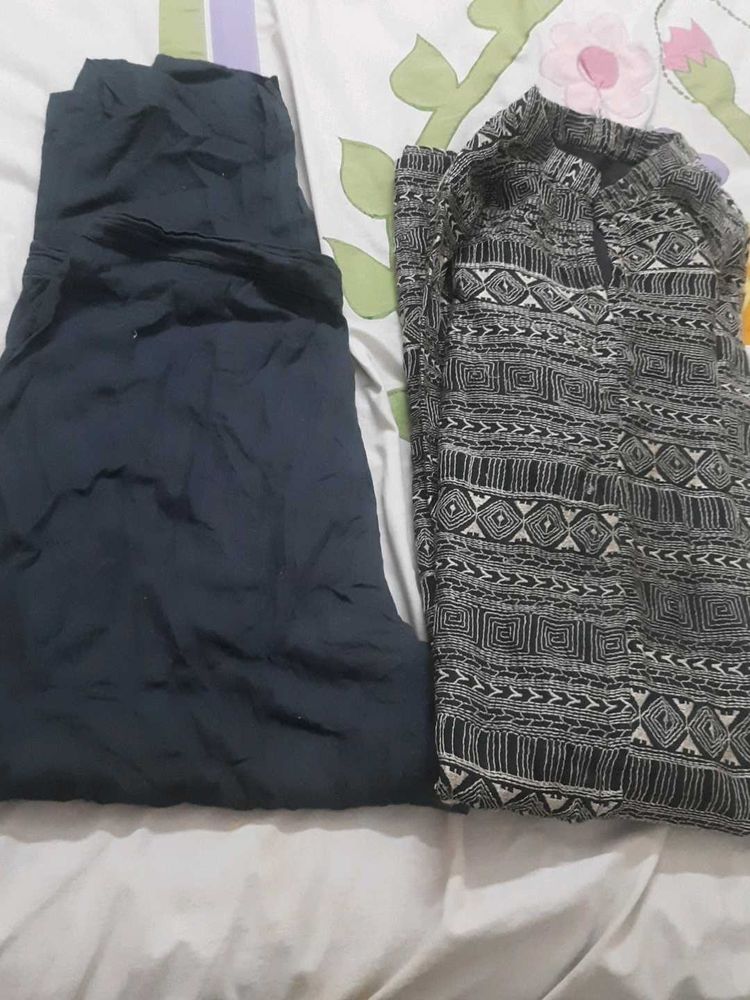 Black Pants &amp; Patterned Top
