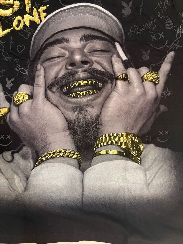 Post Malone Graphic gold made in Thailand