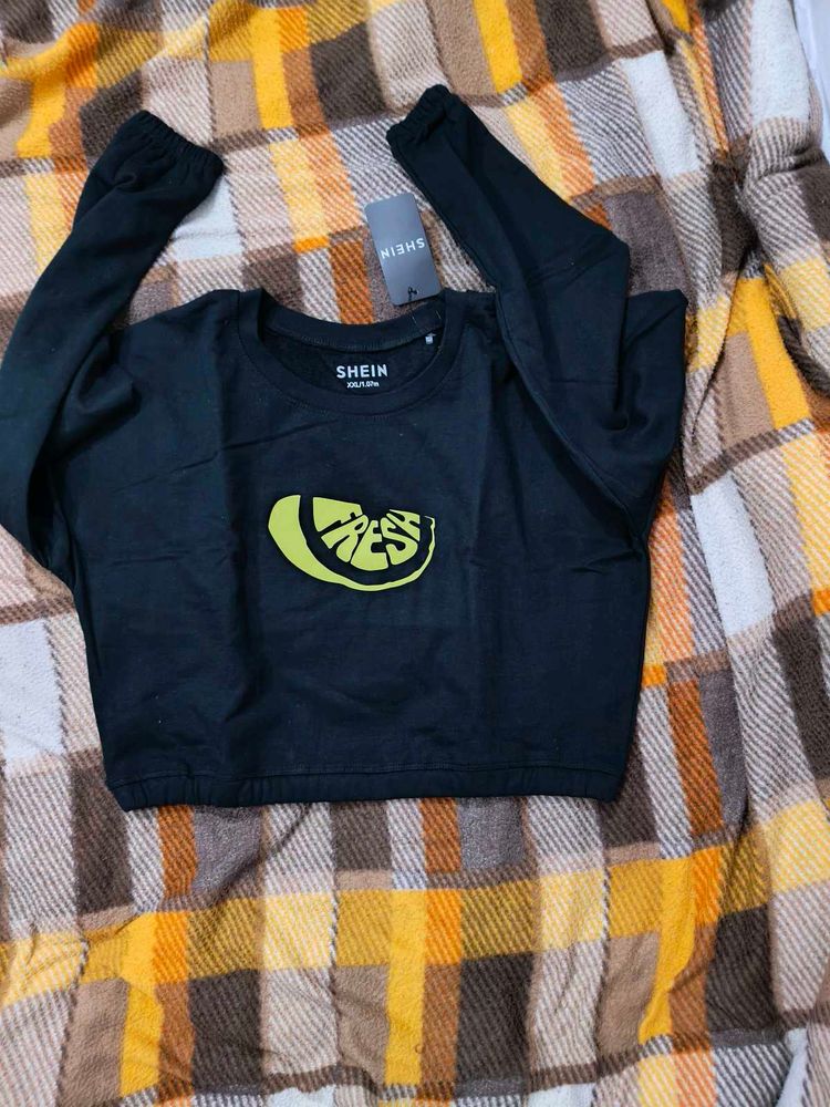 Swetshirts Stylish Black Shein Graphic Sweatshir