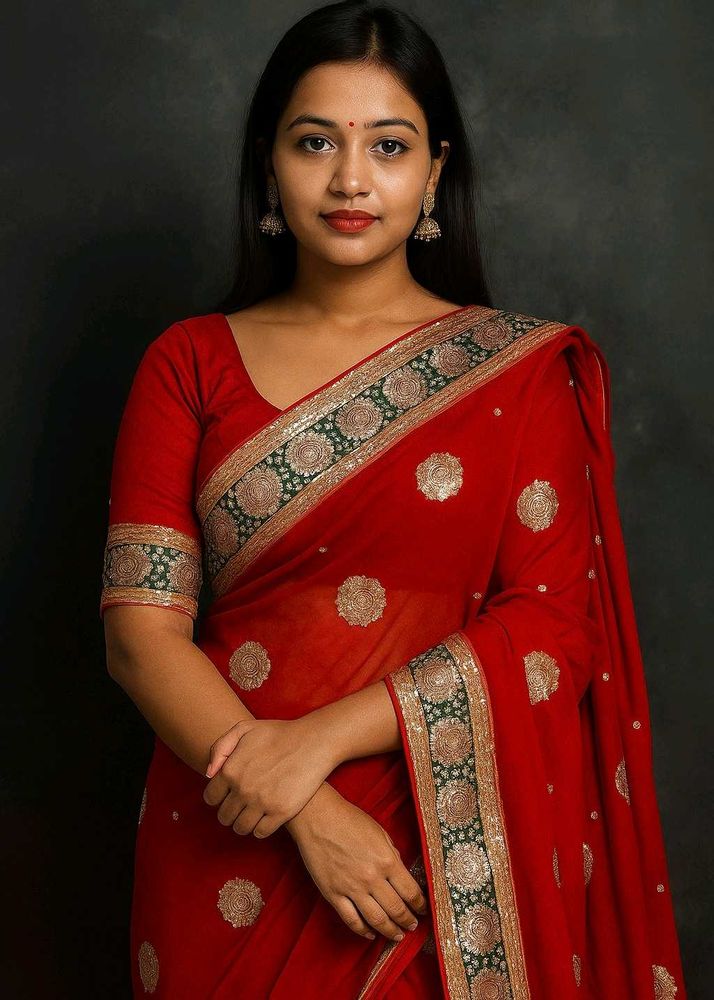 Elegant Red Saree