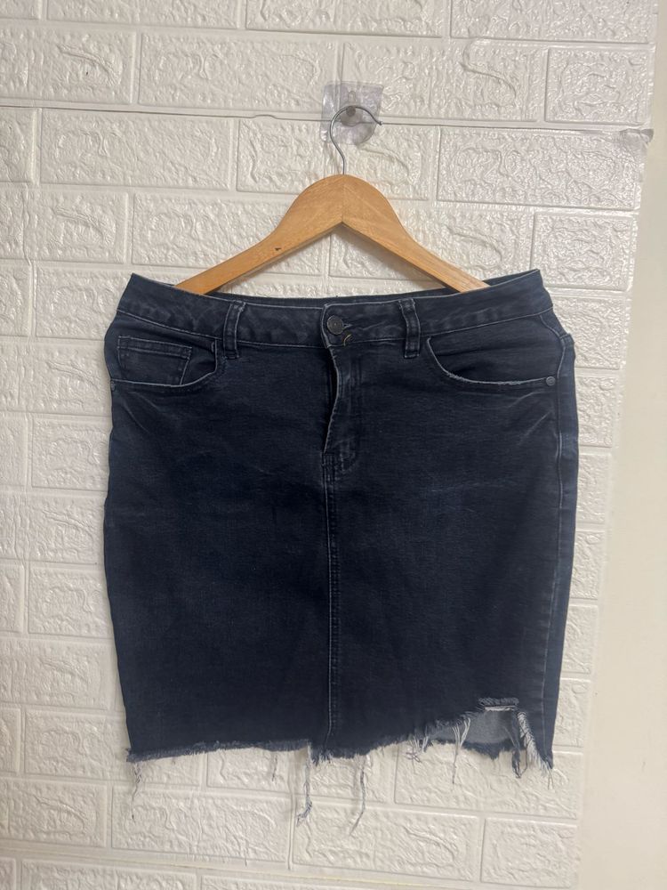 Denim Mini Skirt