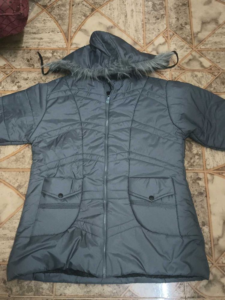 Stylish Grey Padded Jacket