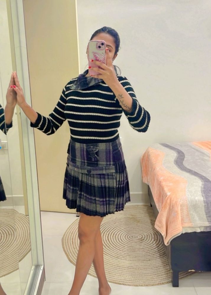 Preety Flared Woolen Dress