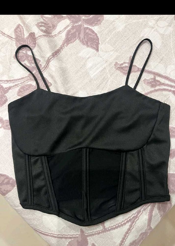 Sexy Black Corset Top