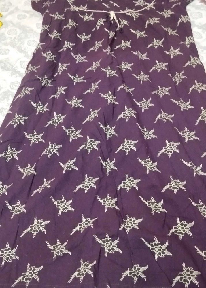 Night Gown With Beautiful Print