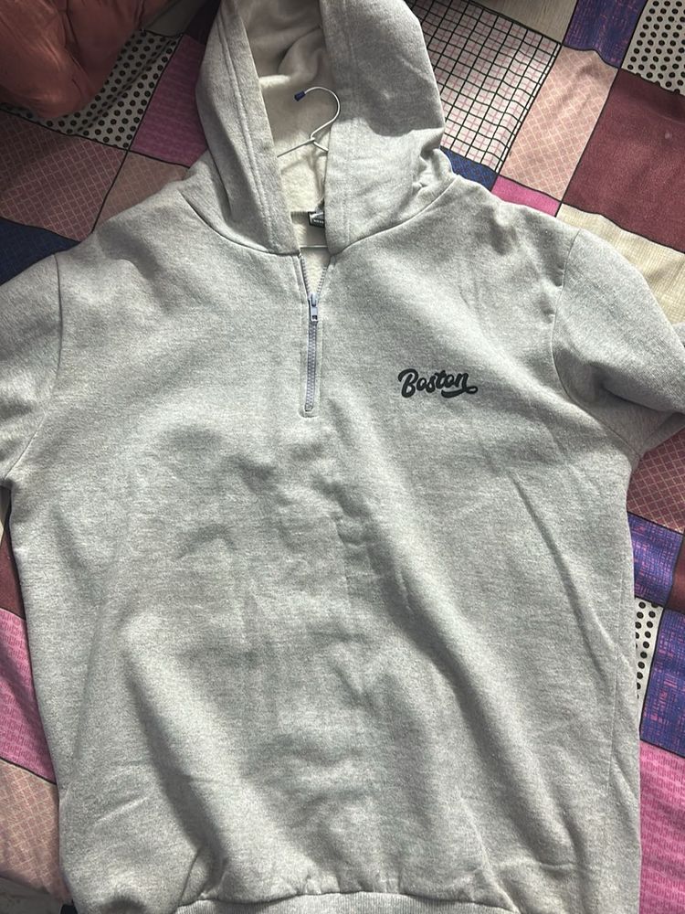 Gray Boston Hoodie