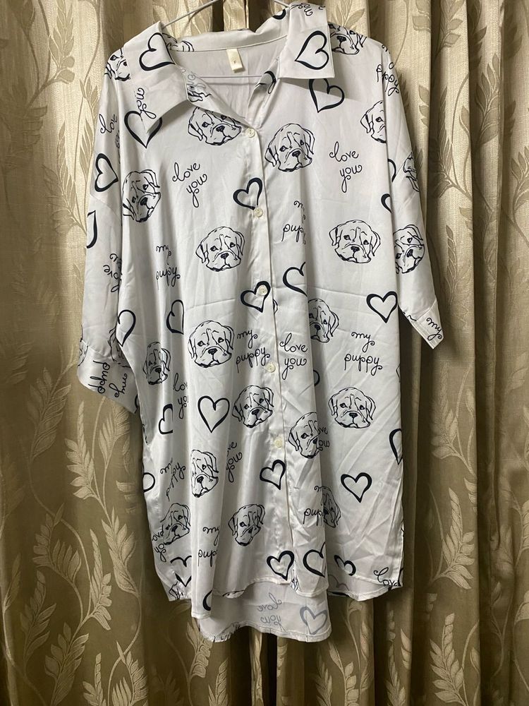 Puppy Love Print Top