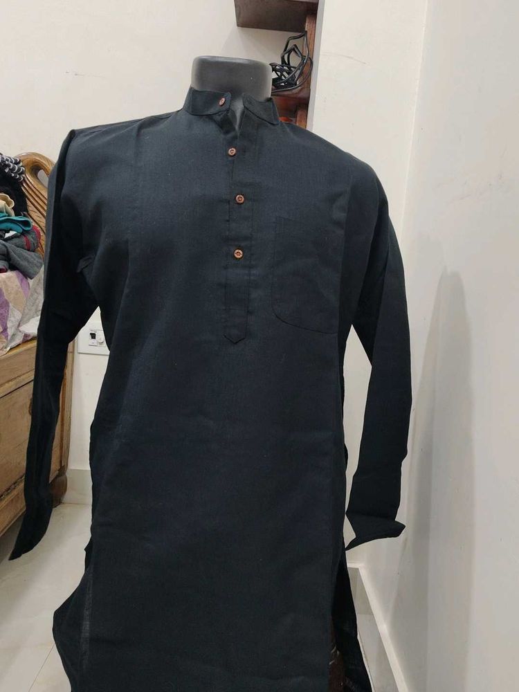 Black Kurta - Classic Style