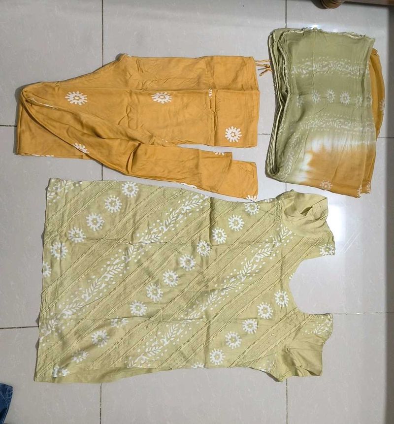 Yellow Kurta Set &amp; Dupatta