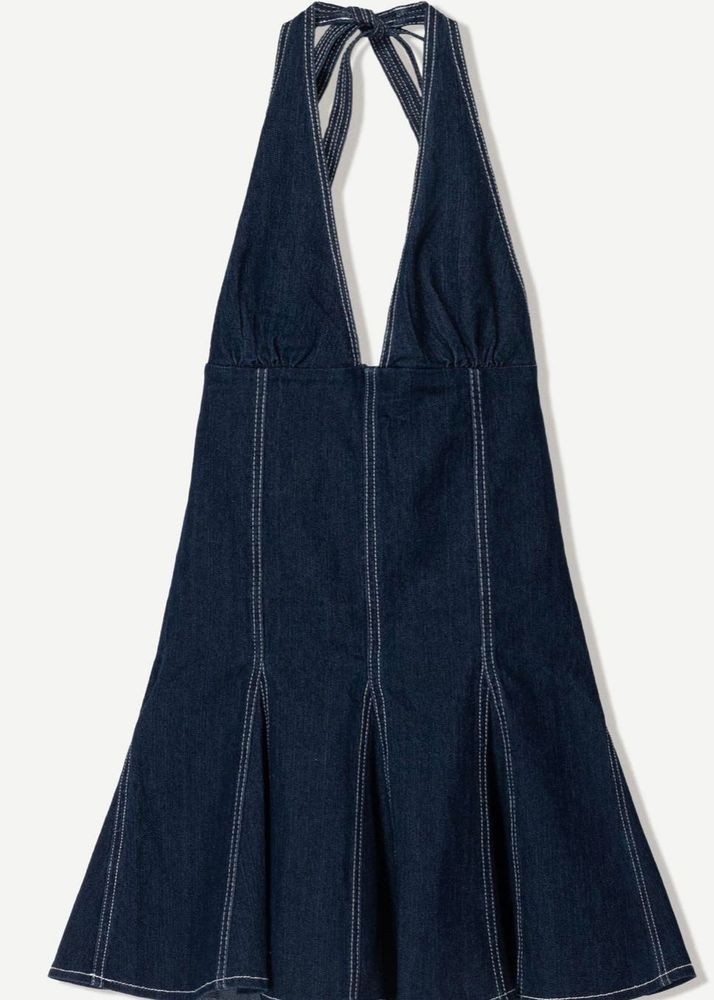 Bershka (Denim Halter Mini Dress)