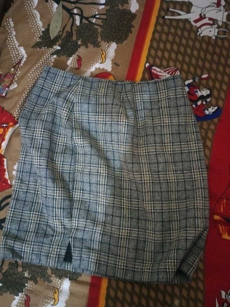 Plaid Mini Skirt