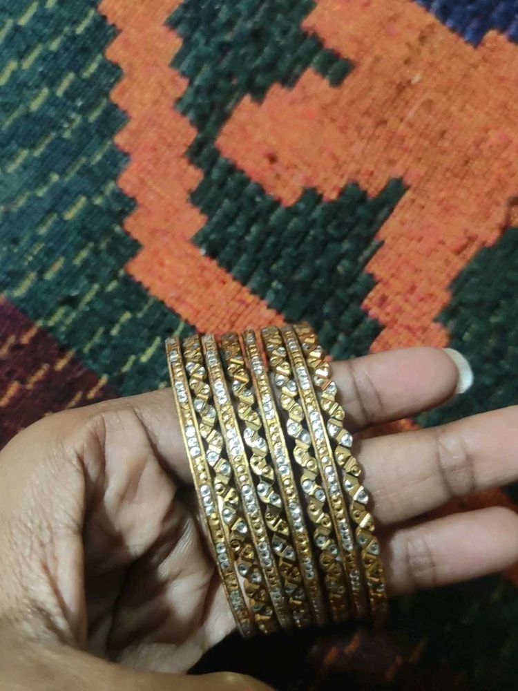 Gold Side Bangles