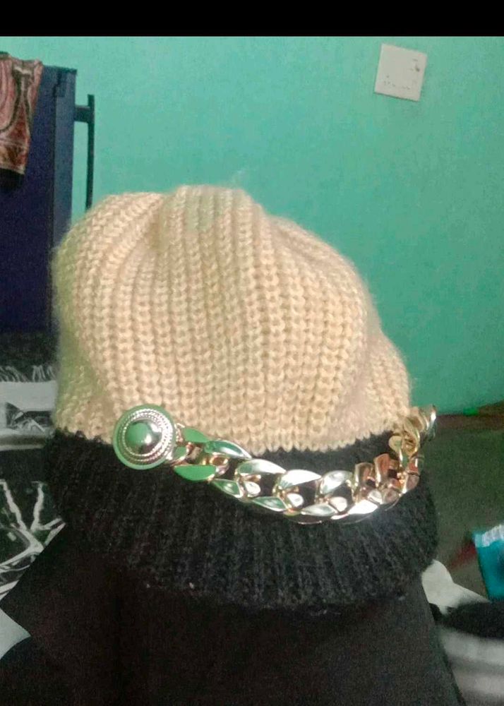 Chain Detail Beanie