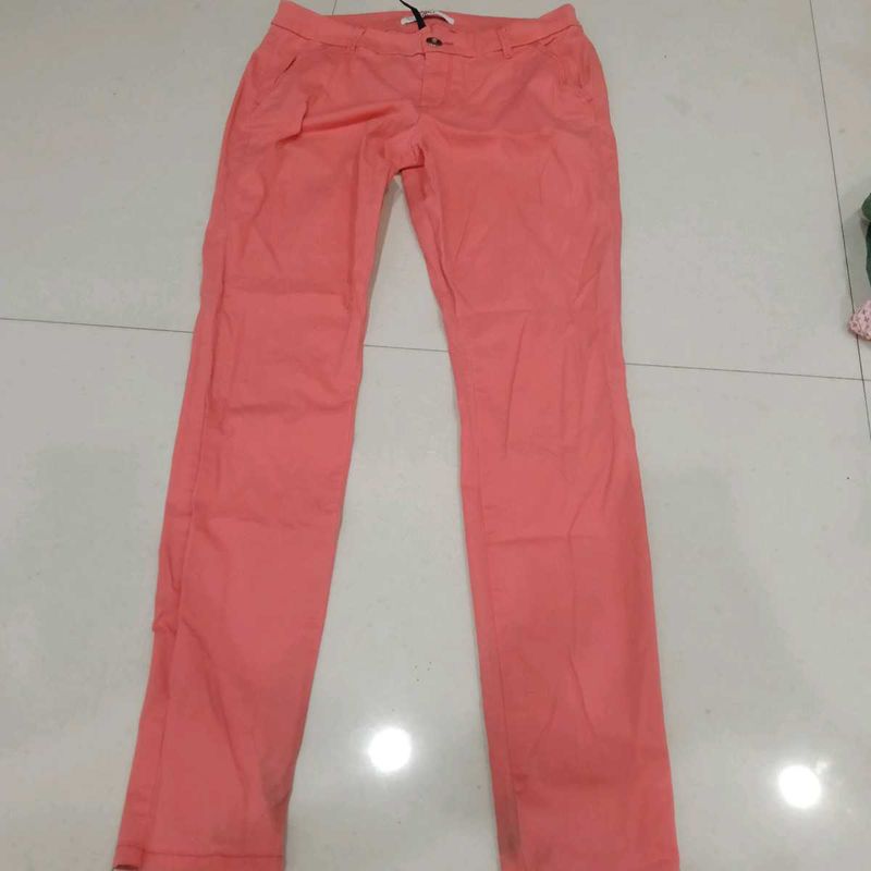 Coral Slim Fit Chinos( Fix Rate)