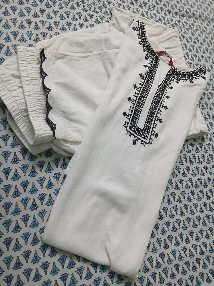Elegant White Kurta Set