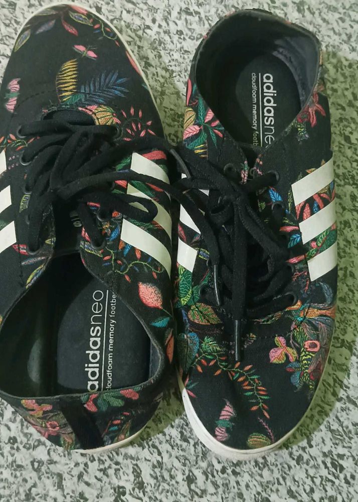 Floral Adidas Neo Sneakers