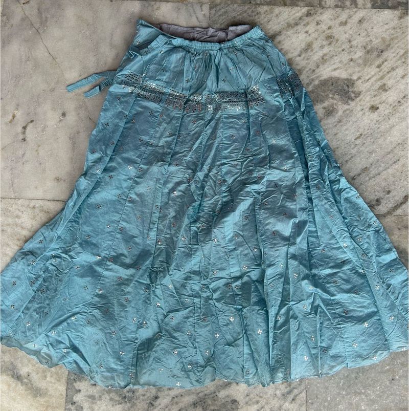 Blue ghagra | Ethnic Skirt