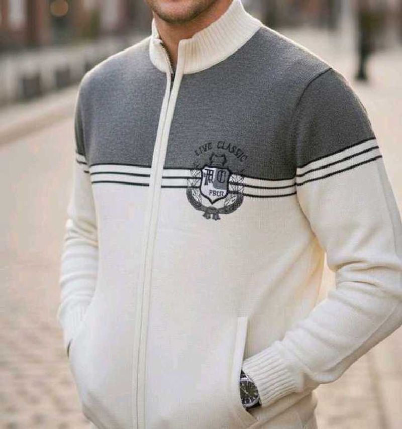 Vintage  Zip-Up Cardigan