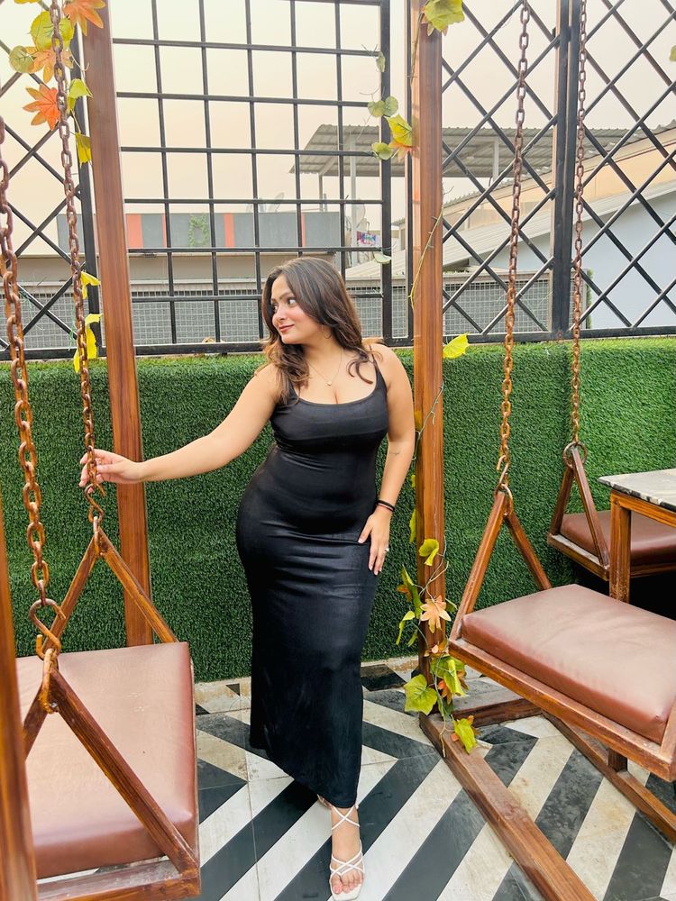 Sleek Black Maxi Dress