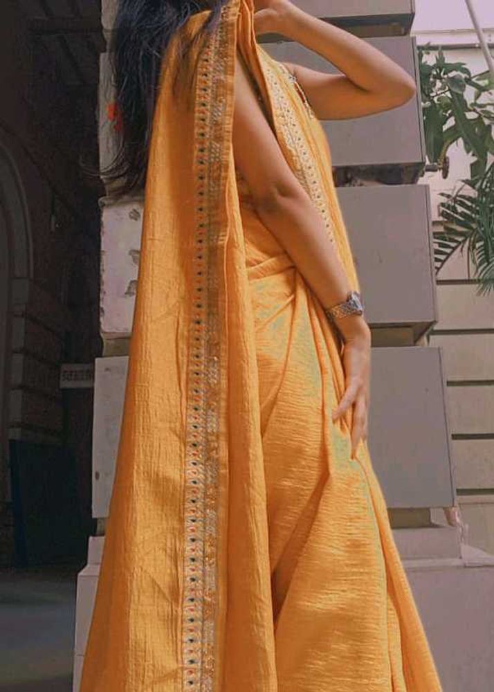 Elegant Yellow Saree