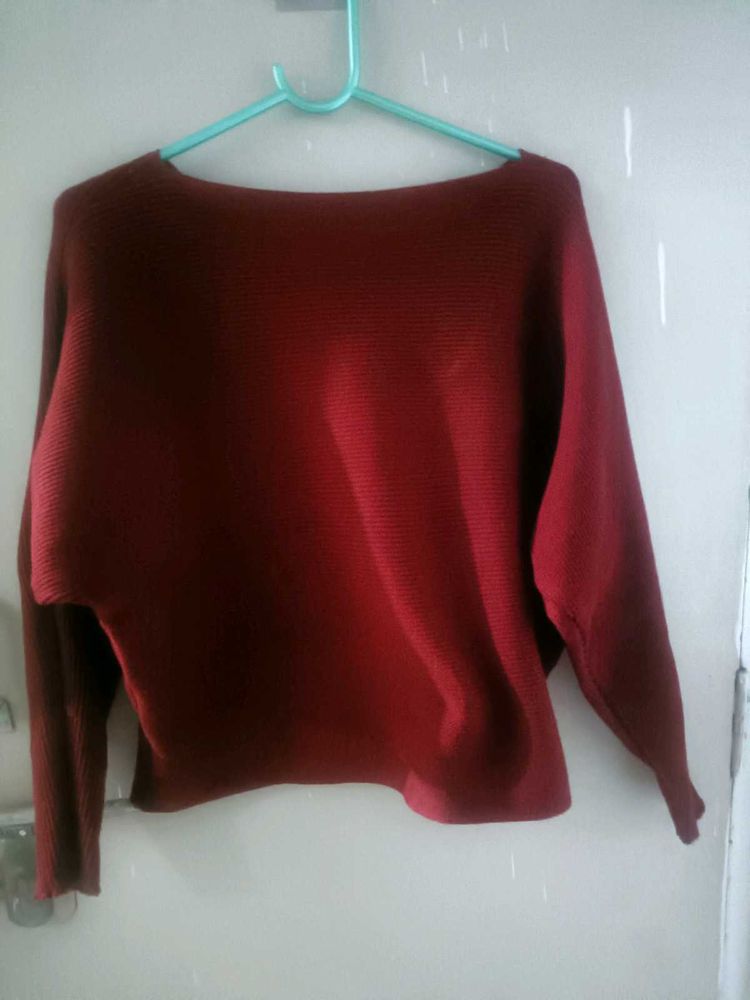 Red Knit Sweater