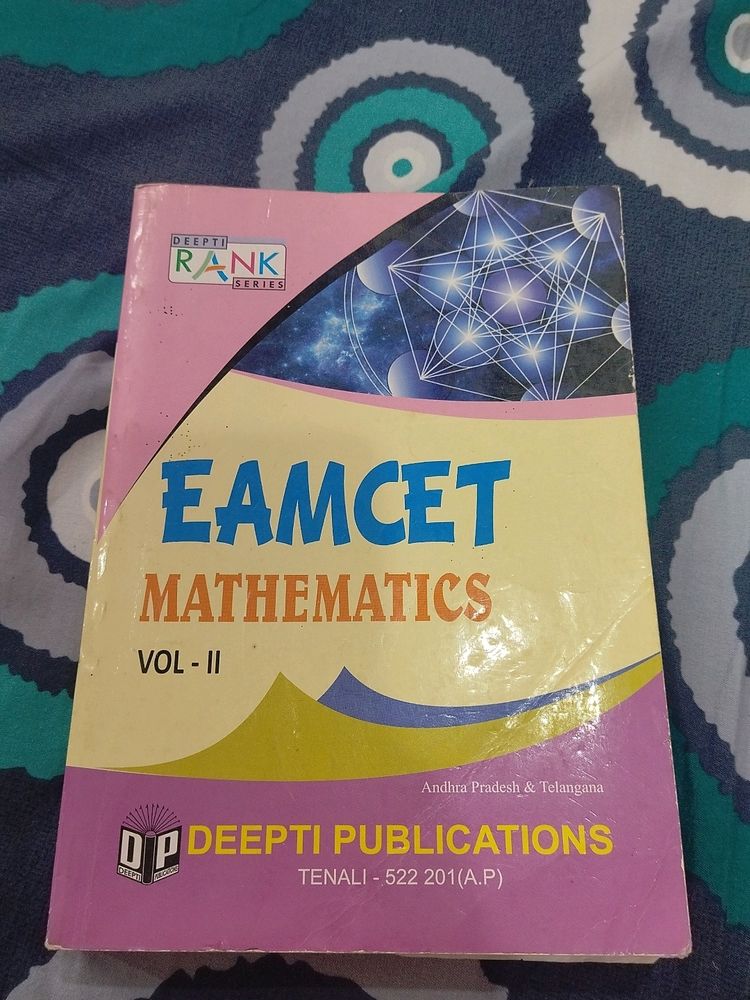 Eamcet Mathematics By Deepthi Publications. Best for Formula Based Questions. No Pen Mark On Any Page.