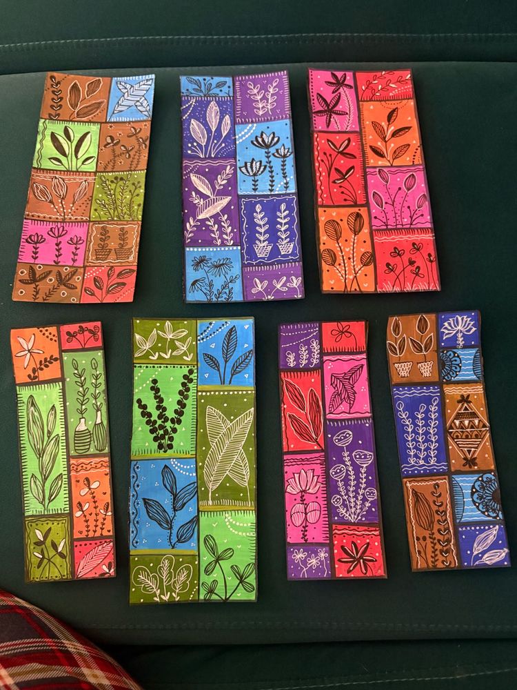 Handmade Floral Bookmarks