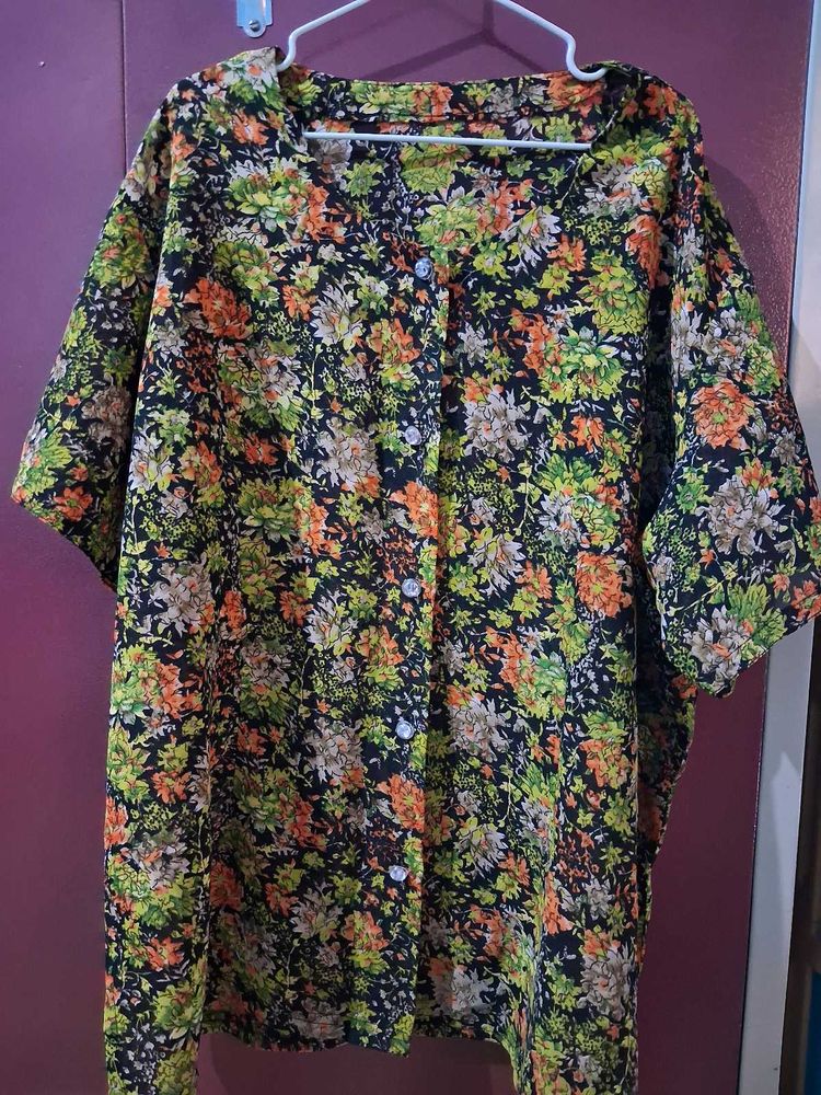 Vintage Chiffon Button Up