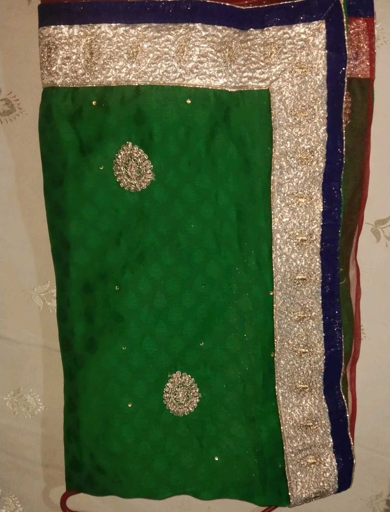 Emerald Green Saree