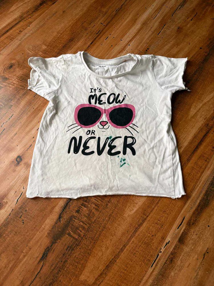 Zudio Cute &#39;Meow or Never&#39; Tee