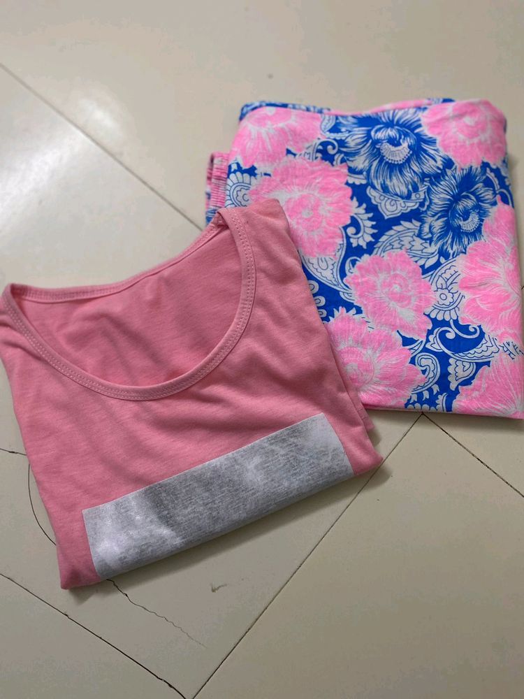 Night Suit 💕 Lor Or T Shirt 💕❤️
