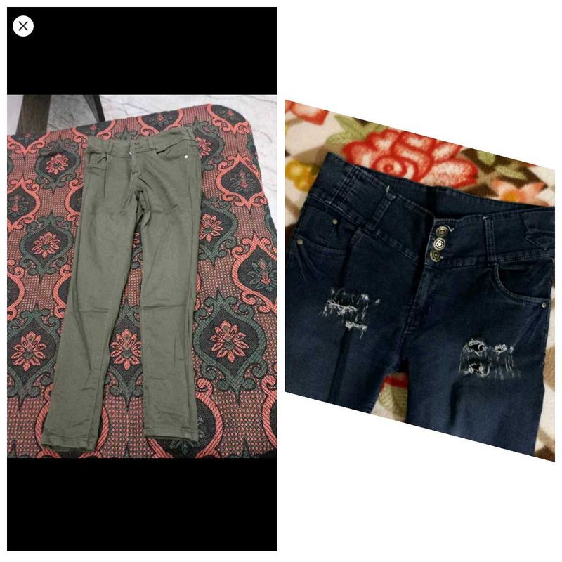 Pairs of 2 Jeans &amp; 1 Capri For Women