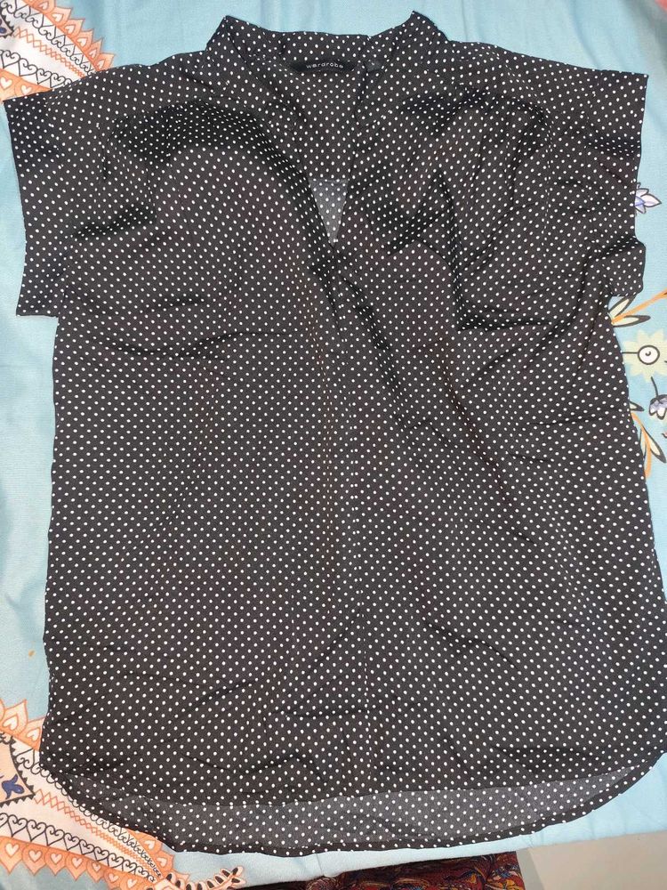Discount On Westside High Low Polka Dot Top