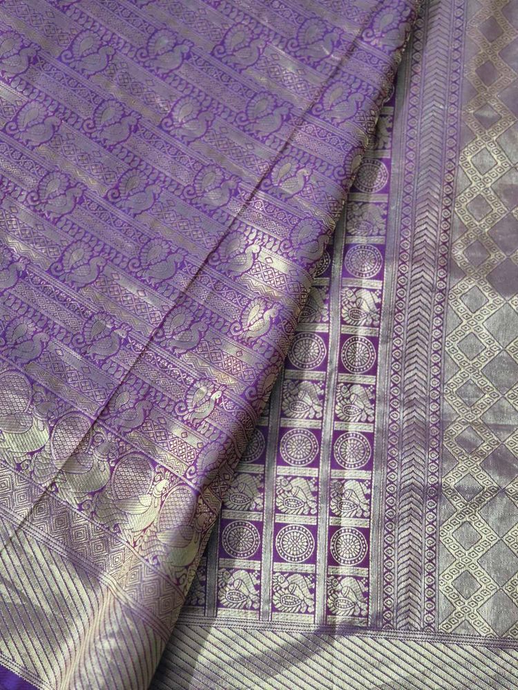 Purple Banarasi Saree