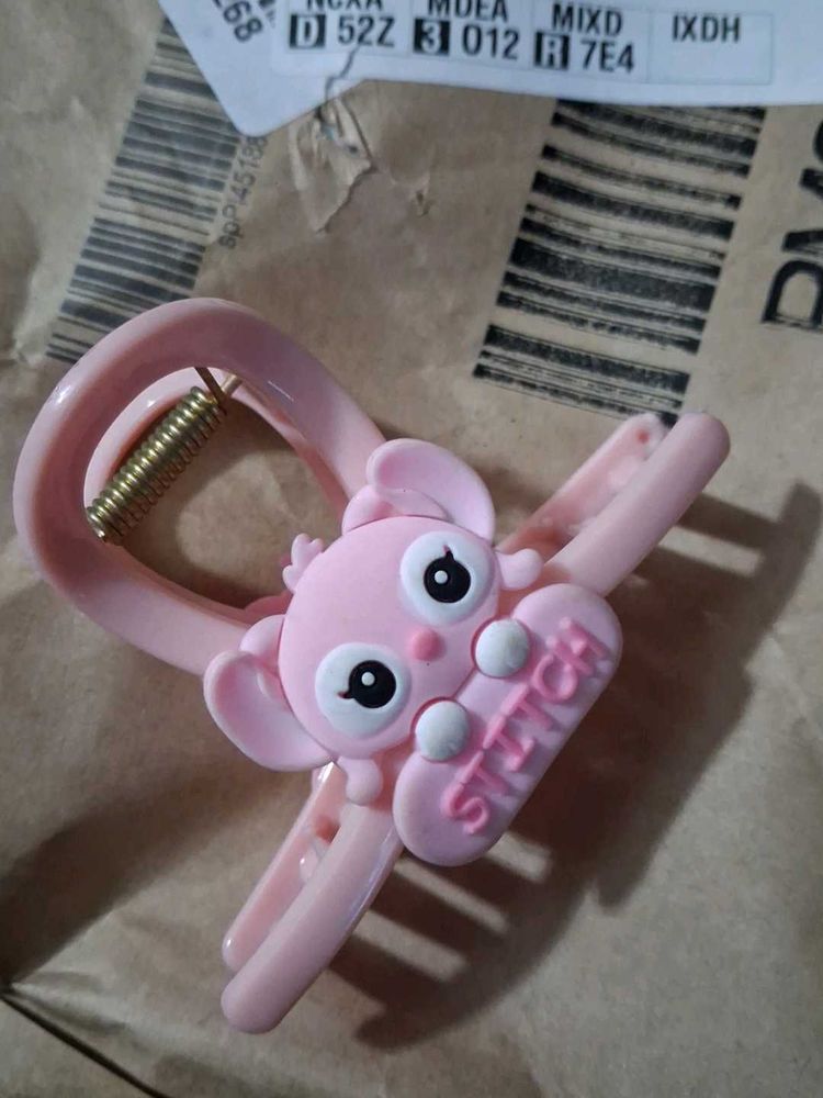 Cute Pink Character Hair Claw