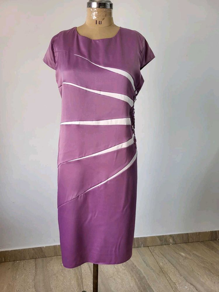 Purple Sheath Dress