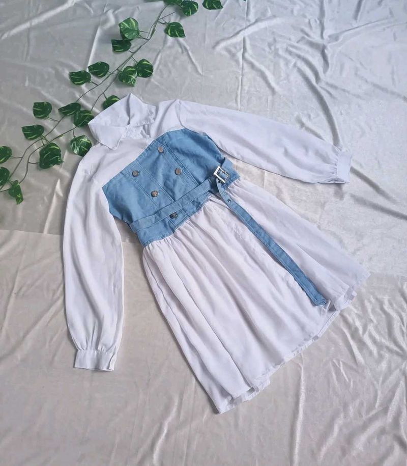 Denim Corset Style Dress