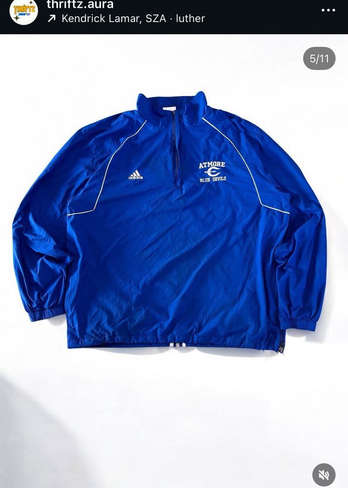 Vintage Adidas Atmore Blue Devils Pullover