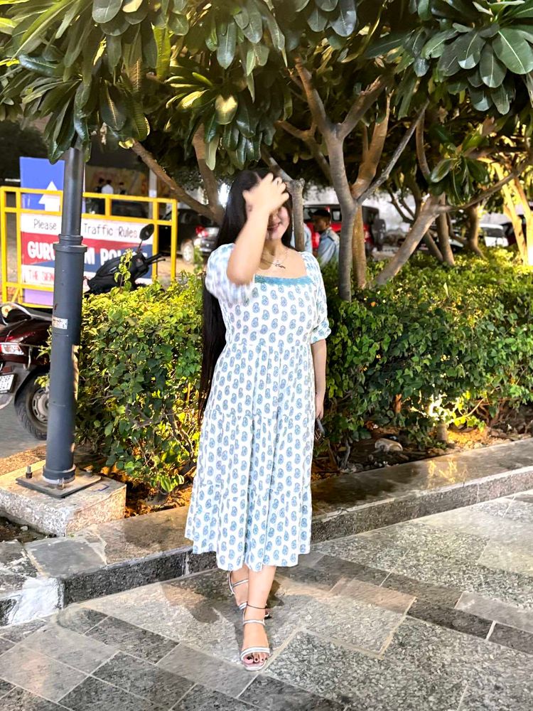 Floral Print Tiered Dress