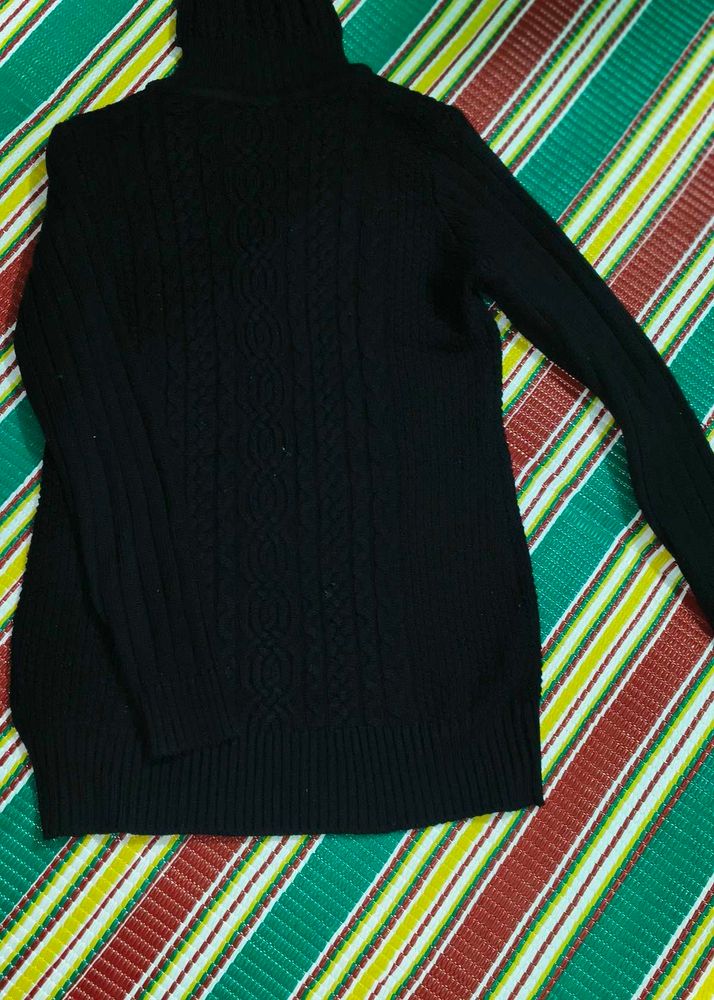 Elegant Black Turtleneck Sweater