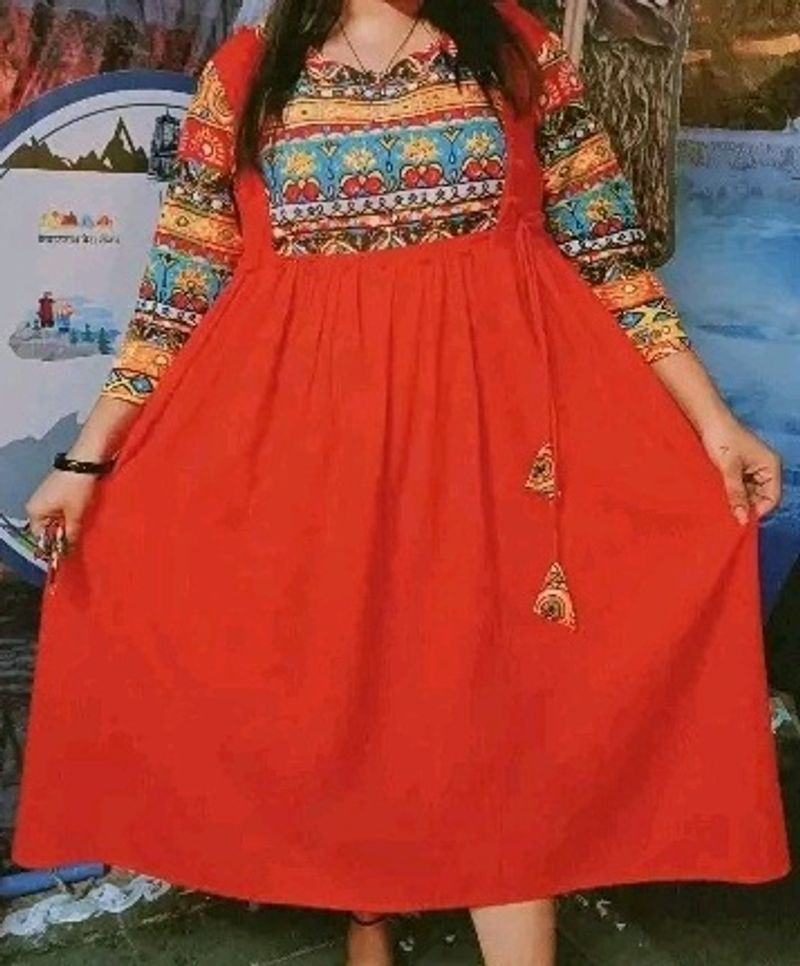 Trendy Rayon A Line Printed Kurtis Women&#39;s !!!