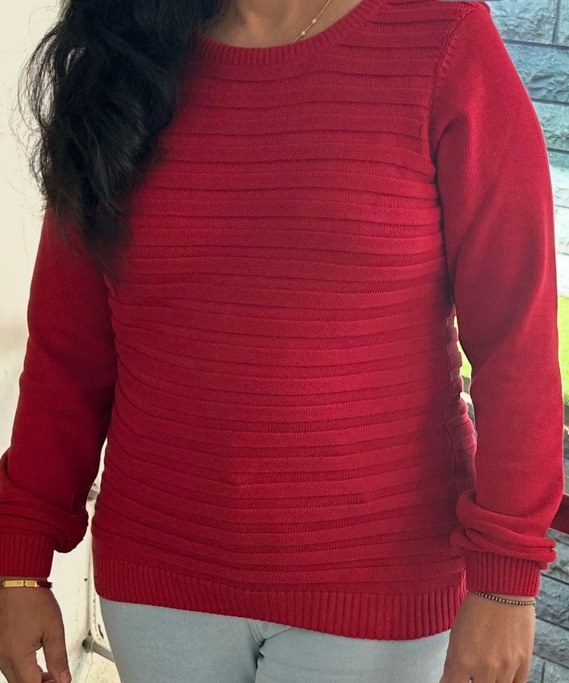 Red Knitted Sweater