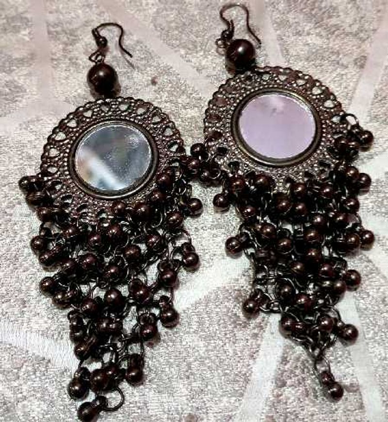 Boho Mirror Dangle Earrings