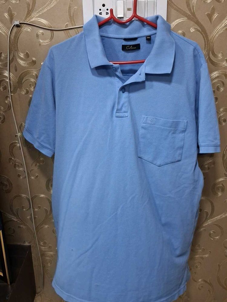Celio Blue Polo T-Shirt