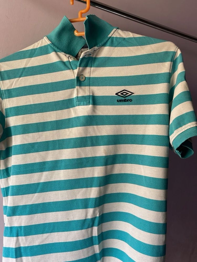 Umbro Striped Polo Shirt
