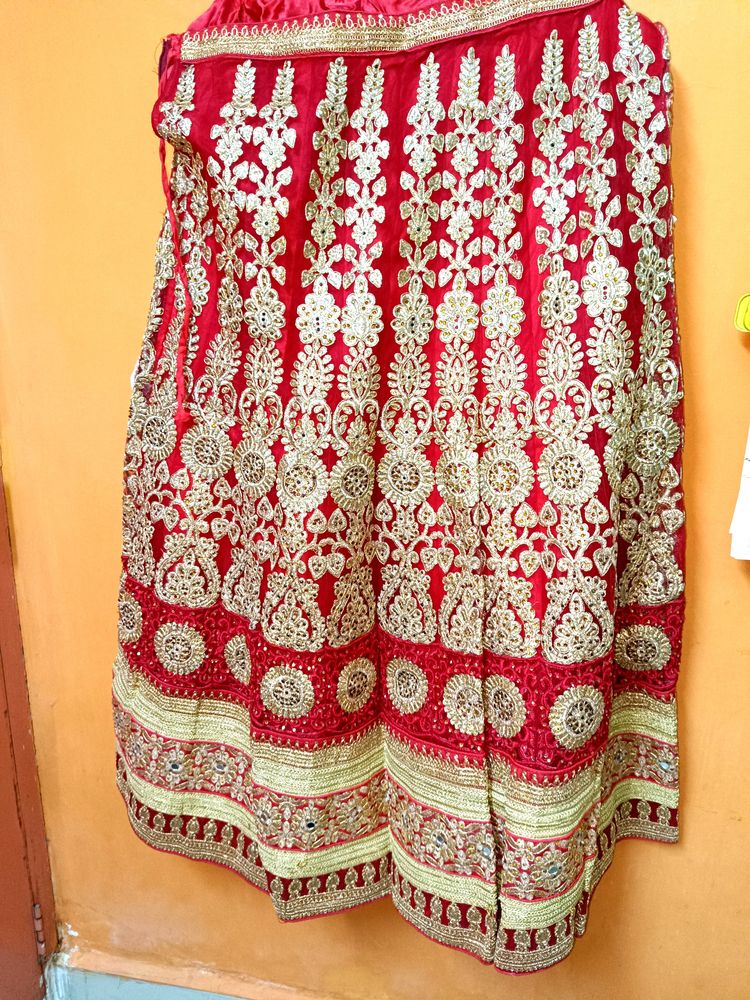 Red Bridal Lehanga Full Set- Heavy Work
