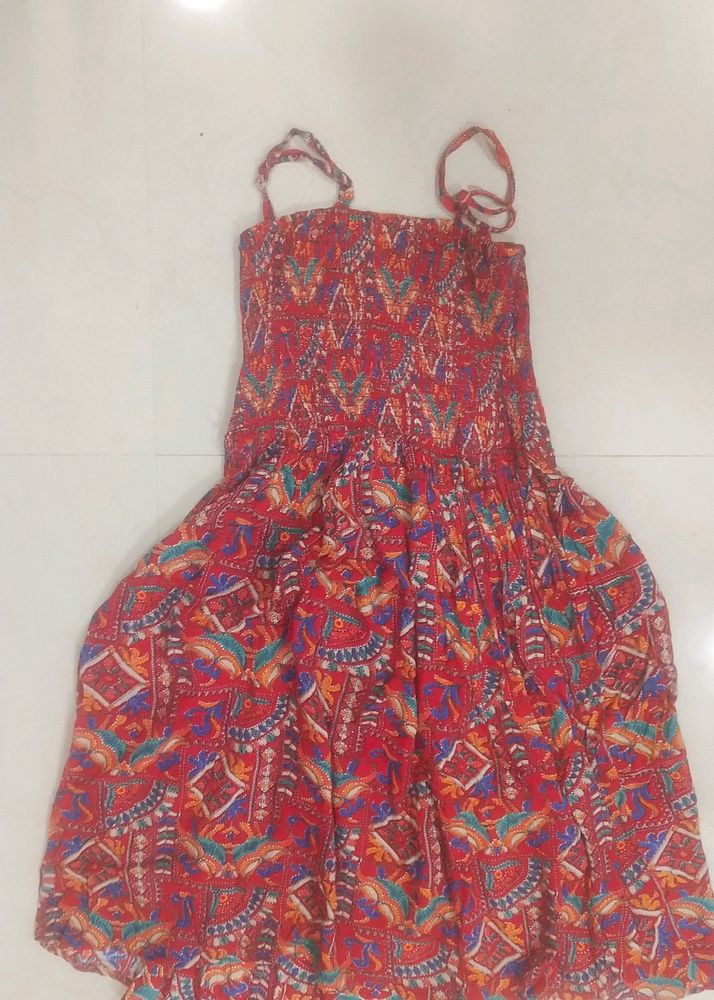Red Paisley Sundress
