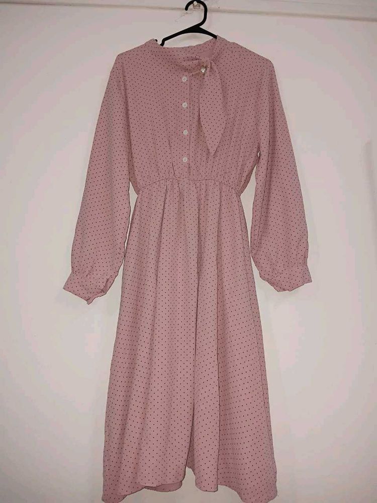 Pink Polka Dots Dress